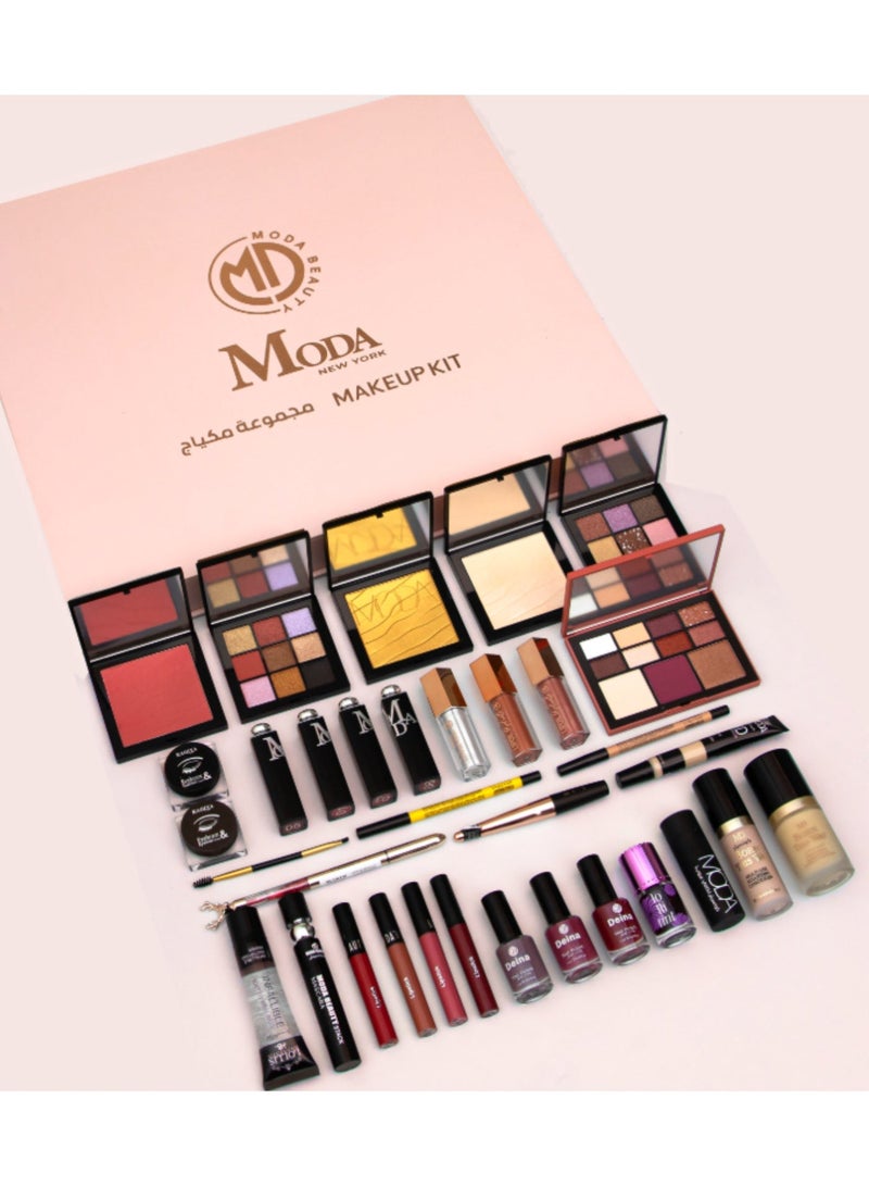  مودا بيوتي بوكس مودا بيوتي الجديد (34) قطعة من الفخامة والجمال في صندوق واحد + كيس اهداء - Image 2